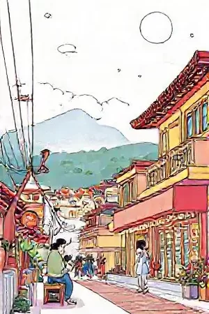 《第七号观测站》科幻条漫封面，雪原观测塔